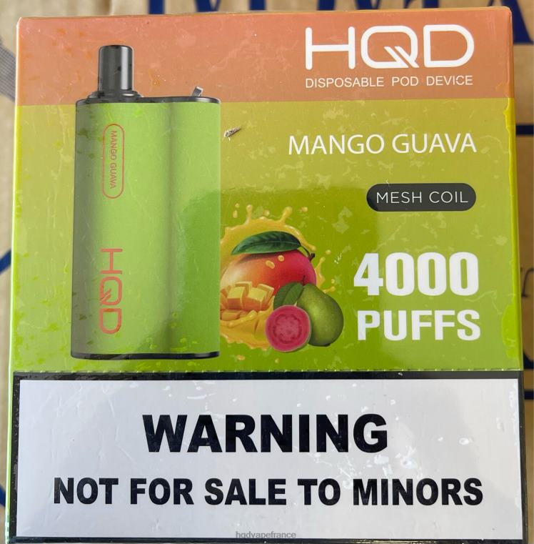 HQD Flavors Vape - HQD BOX 4000 bouffées mangue goyave D2684100