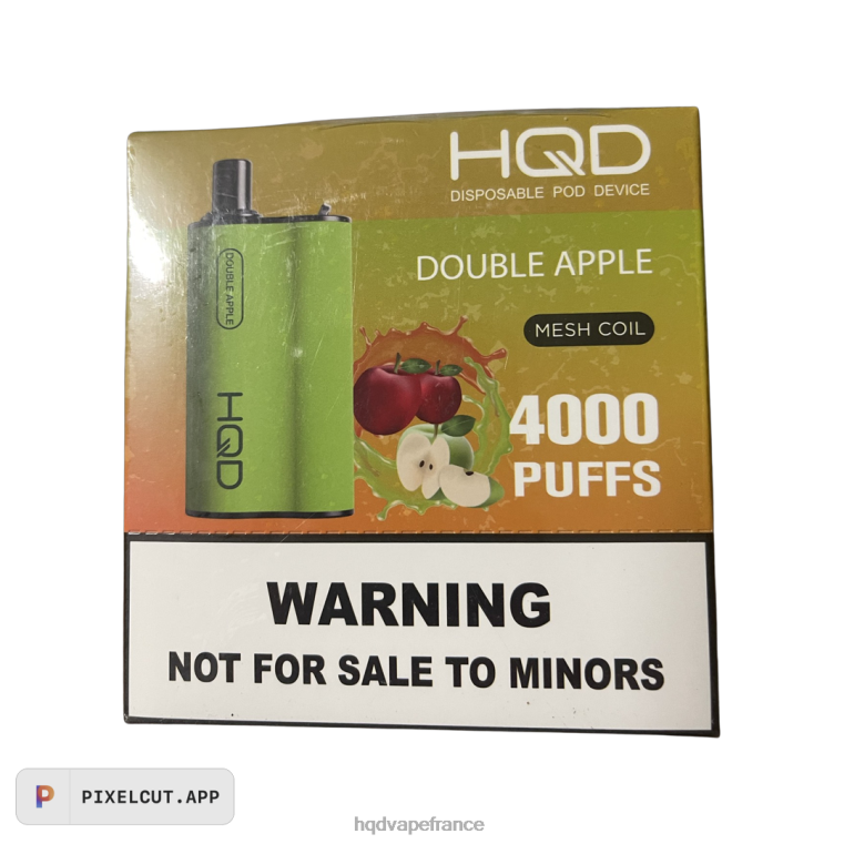 HQD Marseille - HQD BOX 4000 bouffées double pomme D2684103