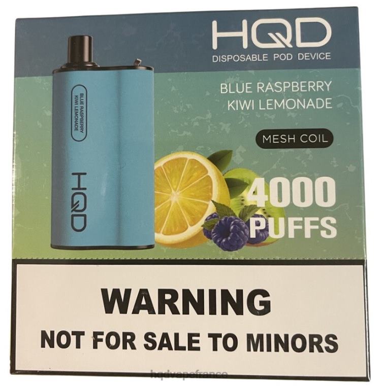 HQD Online Shop - HQD BOX 4000 bouffées limonade myrtille framboise kiwi D268485