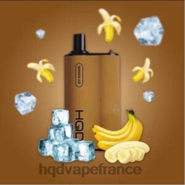 HQD Vape France - HQD BOX 4000 bouffées glace à la banane D268481