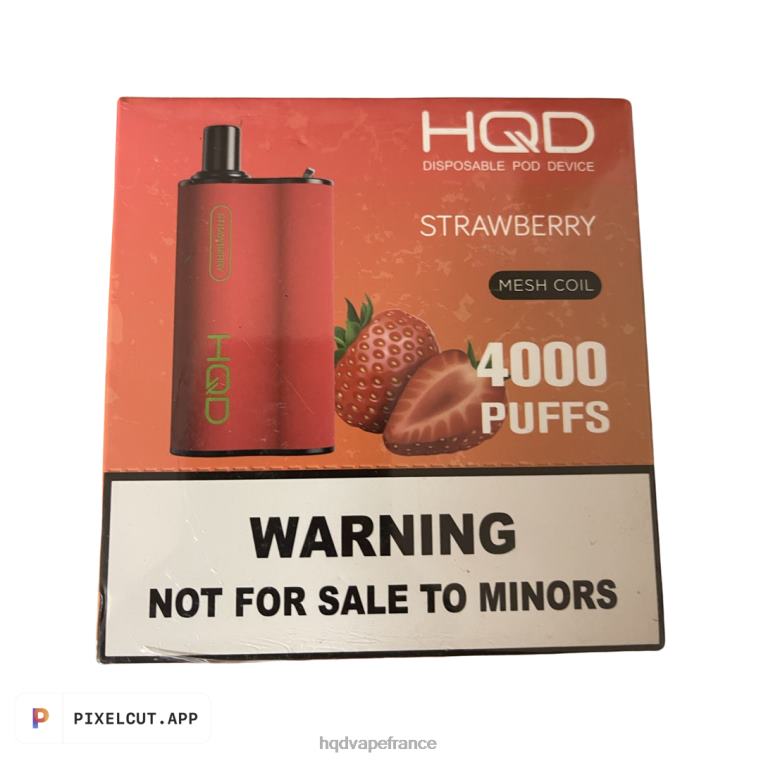 HQD Vape Online Shop - HQD BOX 4000 bouffées fraise D268494