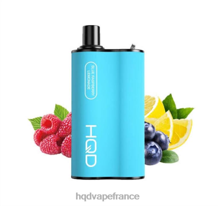 HQD Vape Paris - HQD BOX 4000 bouffées limonade à la framboise bleue D268492