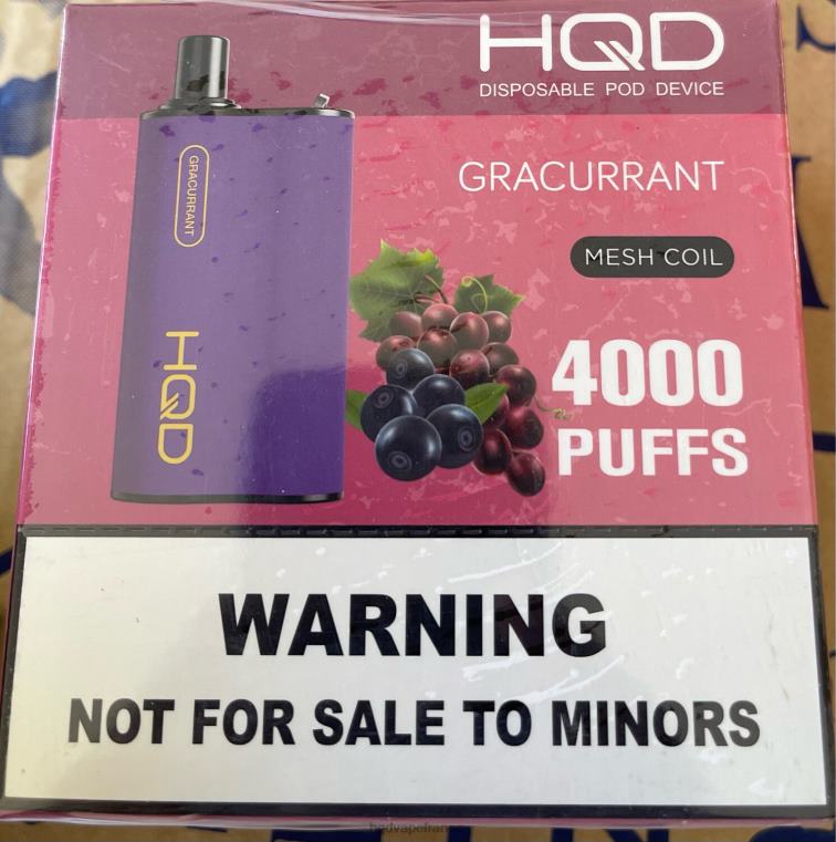 HQD Vape Price - HQD BOX 4000 bouffées groseille D268498