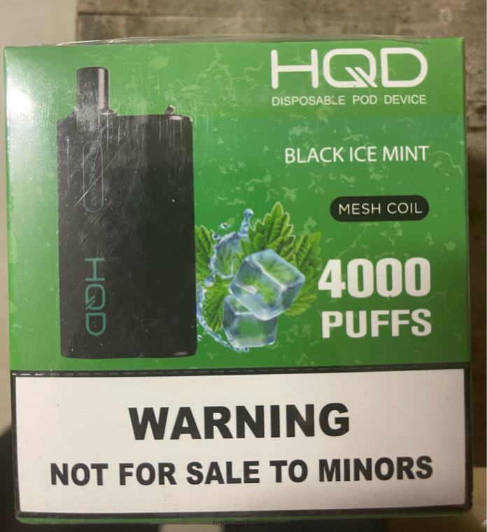 HQD Vape Price - HQD BOX 4000 bouffées menthe glacée noire D2684108