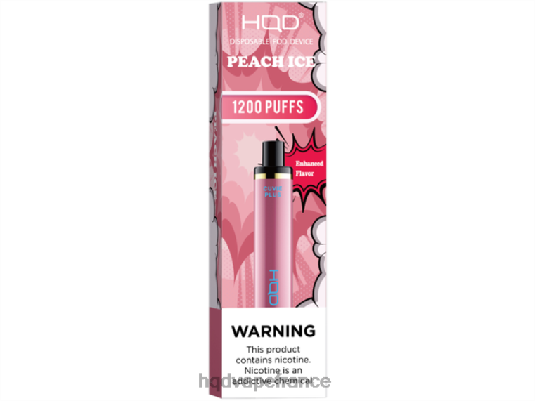 HQD Flavors Vape - HQD CUVIE PLUS vape jetable glace à la pêche D2684230