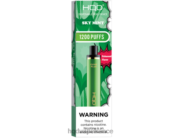 HQD Flavors Vape - HQD CUVIE PLUS vape jetable menthe céleste D2684250