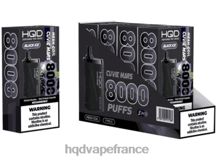 HQD Online Shop - HQD CUVIE MARS jetable glace noir D2684135
