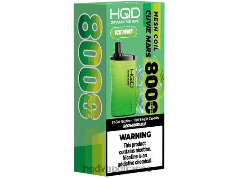 HQD Vape France - HQD CUVIE MARS jetable menthe glacée D2684201