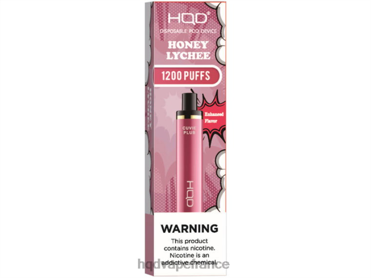 HQD Vape Online Shop - HQD CUVIE PLUS vape jetable litchi au miel D2684174