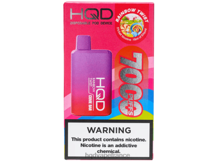 HQD Vape Paris - HQD CUVIE BAR jetable torsion arc-en-ciel D2684242