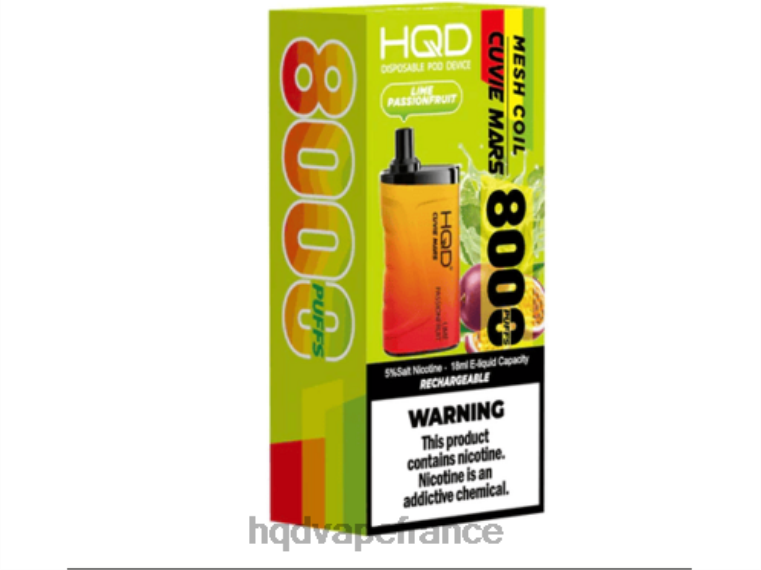 HQD Vape Price - HQD CUVIE MARS jetable fruit de la passion citron vert D2684208