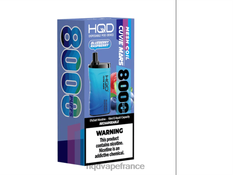 HQD Vape Shop - HQD CUVIE MARS jetable myrtille framboise D2684146