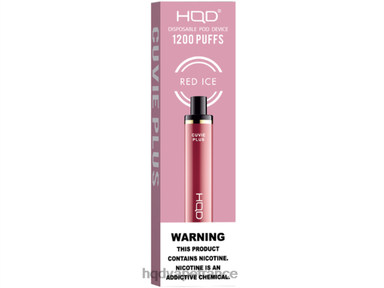 HQD Vape Shop - HQD CUVIE PLUS jetable glace rouge D2684246