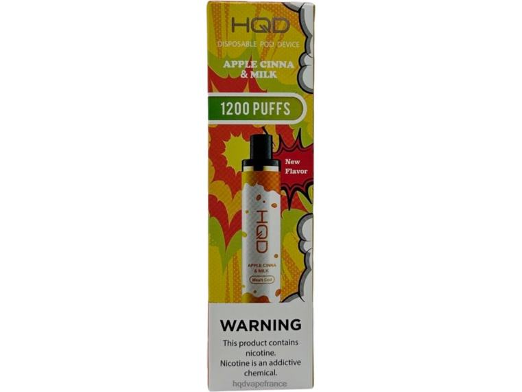 HQD Vape Shop - HQD CUVIE PLUS jetable pomme, cannelle et lait D2684126