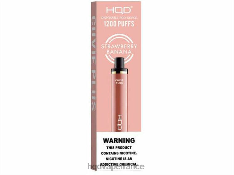 HQD Vape Shop - HQD CUVIE PLUS vape jetable fraise banane D2684256