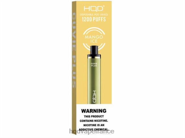 HQD Vape Shop - HQD CUVIE PLUS vape jetable glace à la mangue D2684216