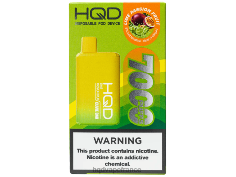 HQD Vape Store - HQD CUVIE BAR jetable fruit de la passion citron vert D2684207