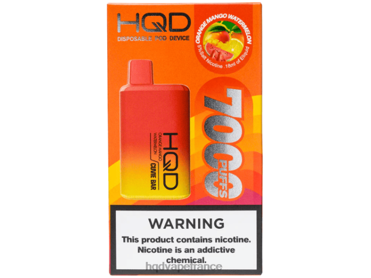 HQD Vape Store - HQD CUVIE BAR jetable pastèque mangue orange D2684227