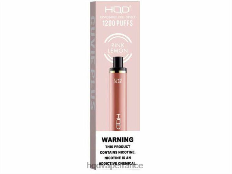 HQD Vape Store - HQD CUVIE PLUS vape jetable citron rose D2684237