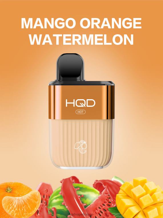 HQD Flavors Vape - HQD HOT 5000 bouffées mangue orange pastèque D268460