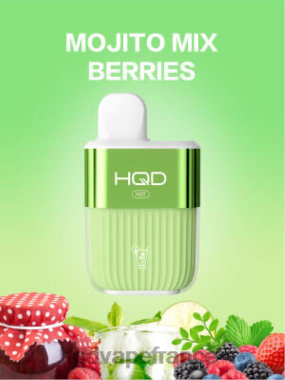 HQD Vape France - HQD HOT 5000 bouffées Mojito, mélange de baies D268461