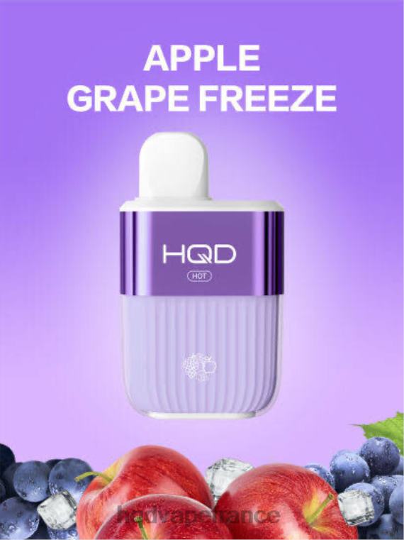 HQD Vape Review - HQD HOT 5000 bouffées gel de raisin de pomme D268459