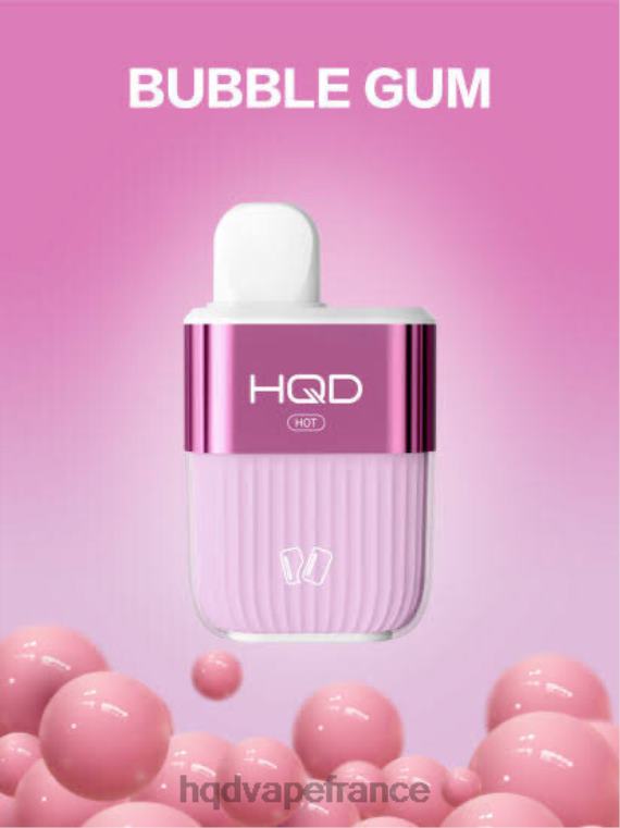 HQD Vape Shop - HQD HOT 5000 bouffées bubble-gum D268456