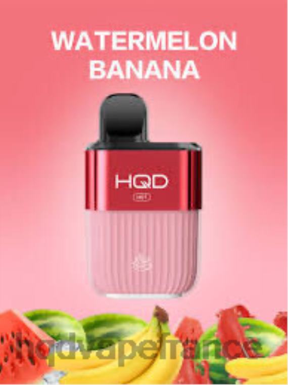 HQD Vape Store - HQD HOT 5000 bouffées banane pastèque D268457