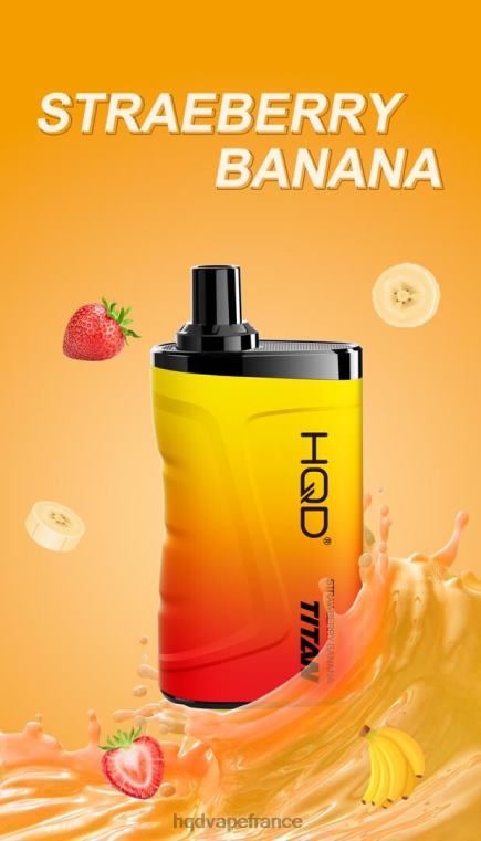 HQD Marseille - HQD TITAN 7000 bouffées fraise banane D268413