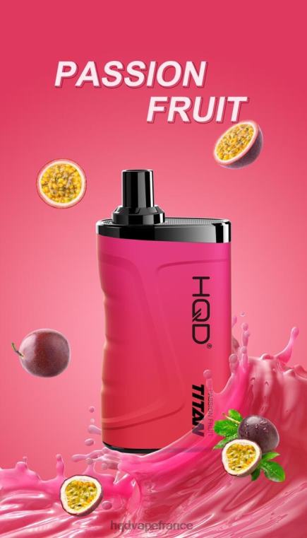 HQD Vape France - HQD TITAN 7000 bouffées fruit de la passion D26841