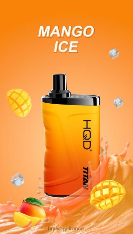 HQD Vape France - HQD TITAN 7000 bouffées glace à la mangue D268411