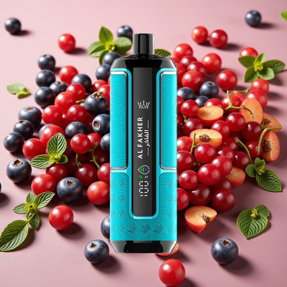 Al Fakher Crown Bar 15K Hypermax 22ml 600mAh Type-C Cassis Menthe