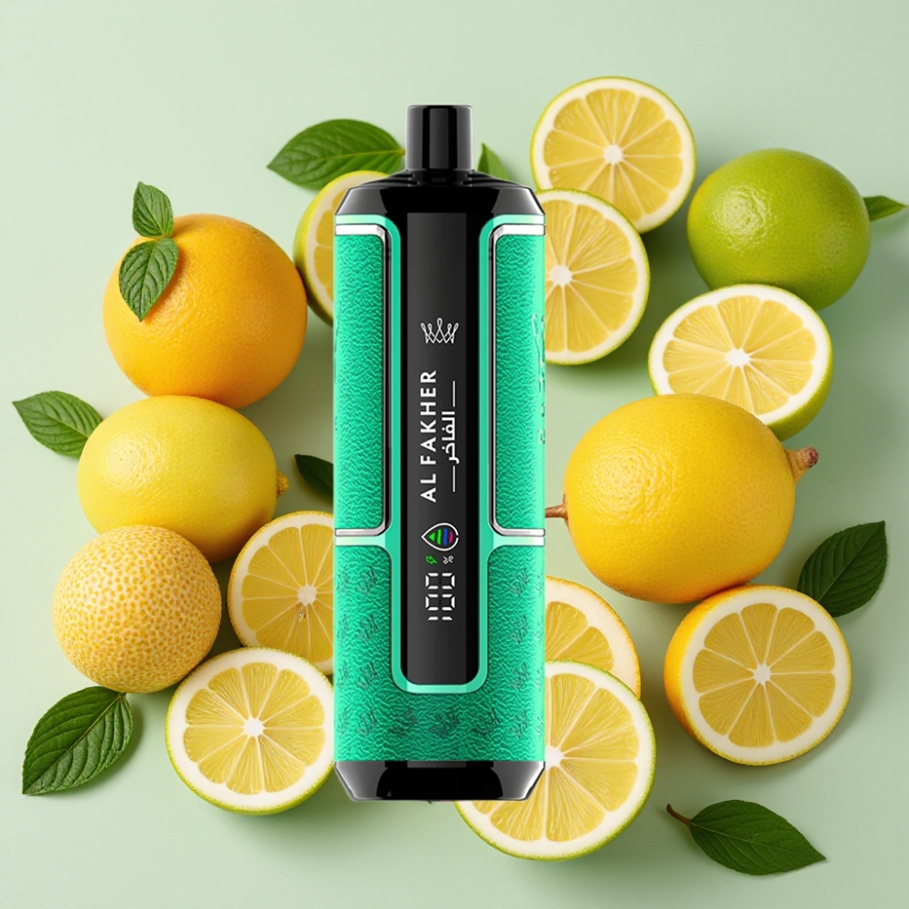 Al Fakher Crown Bar 15K Hypermax Disposable Vape Kit Citron Menthe – 22ml, 600mAh, Type-C