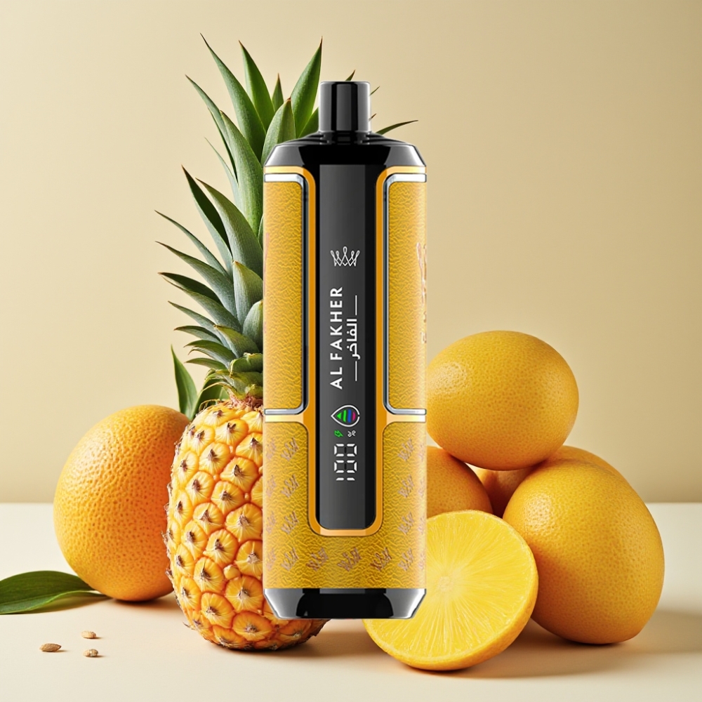 Al Fakher Crown Bar 15K Hypermax Disposable Vape Kit Mangue Ananas – 22ml, 600mAh