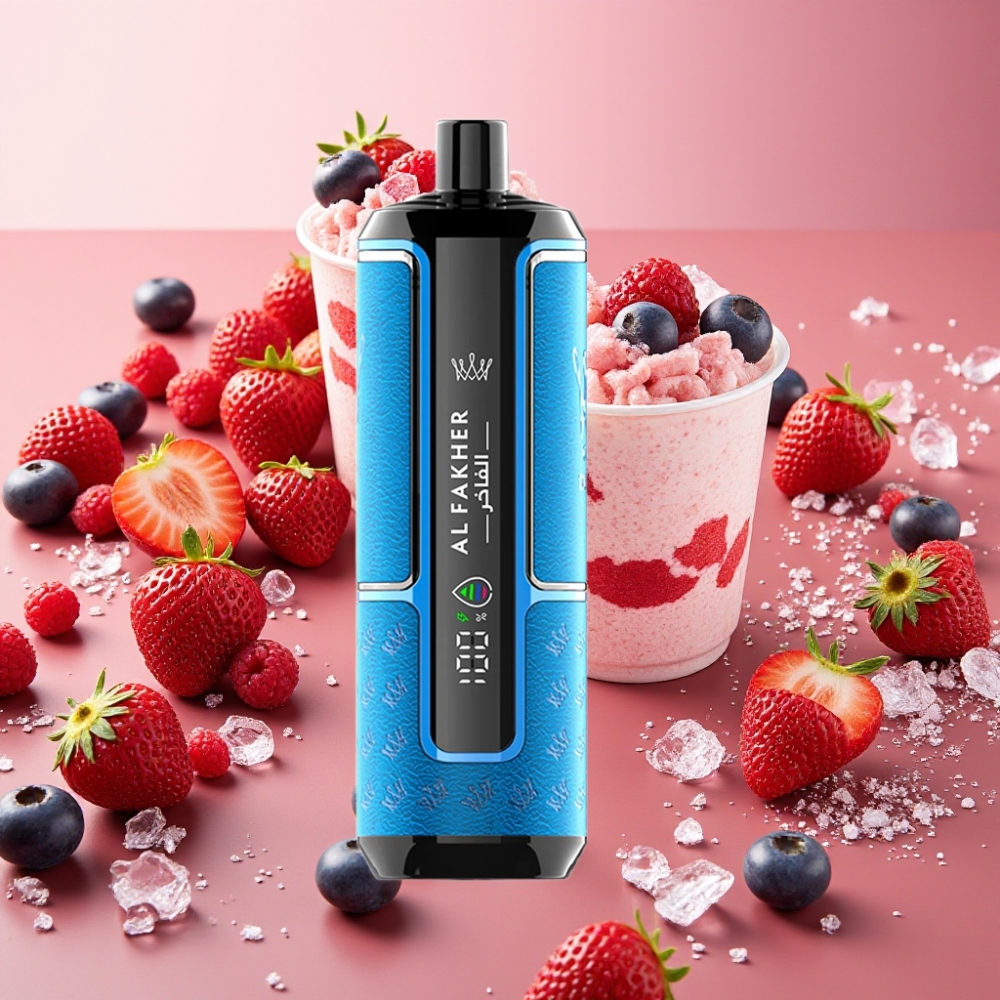 Al Fakher Crown Bar 15K Hypermax Kit Jetable 22ml 600mAh Baie Glacée