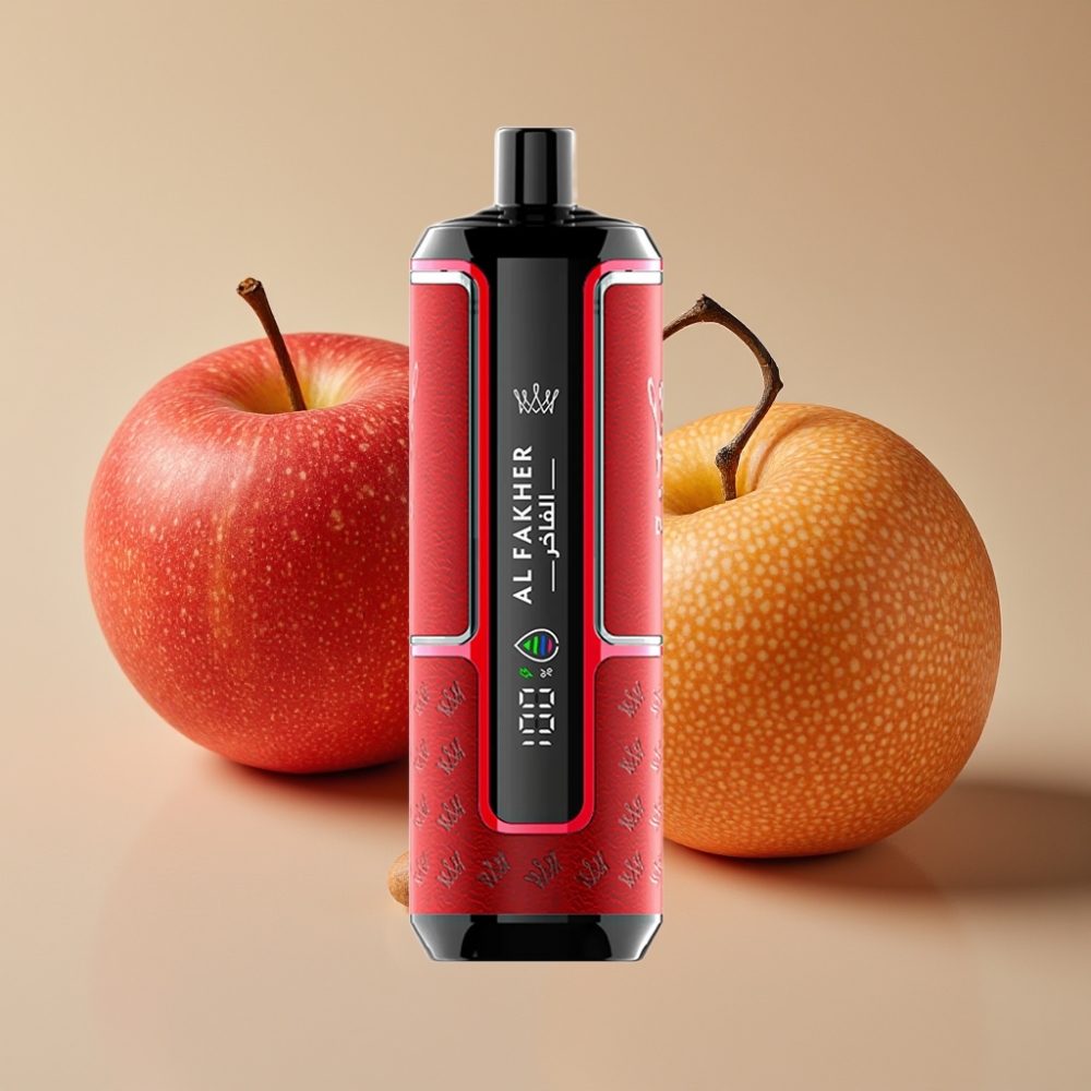 Al Fakher Crown Bar 15K Hypermax Kit Jetable 22ml 6mg Deux Pommes