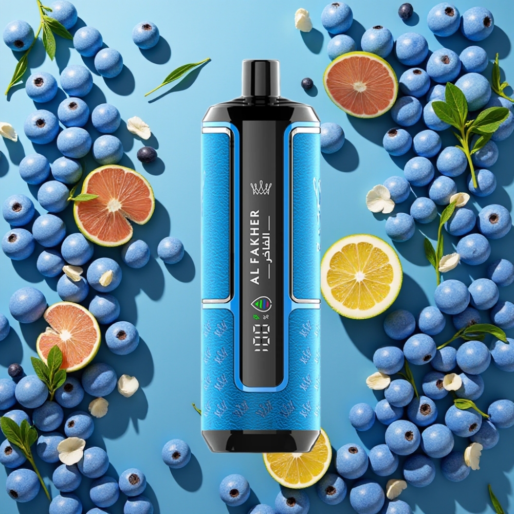 Al Fakher Crown Bar 15K Hypermax Kit Jetable Océan Bleu – 22ml, 600mAh, Type-C