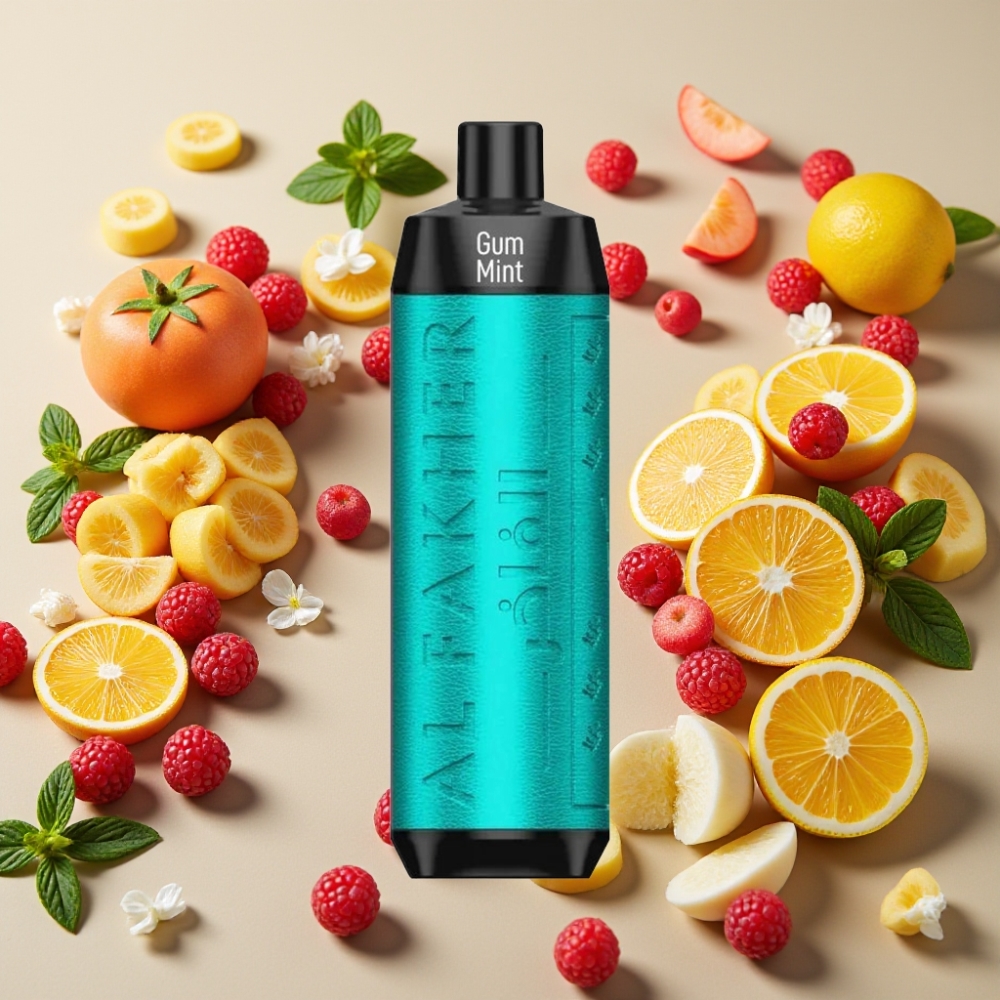 Al Fakher Crown Bar 8000 Crystal Disposable Vape Gomme Menthe - 18ml, 5mg, 600mAh