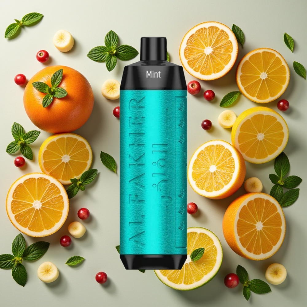 Al Fakher Crown Bar 8000 Crystal Disposable Vape Menthe - 18ml, 5mg, 0.6ohm