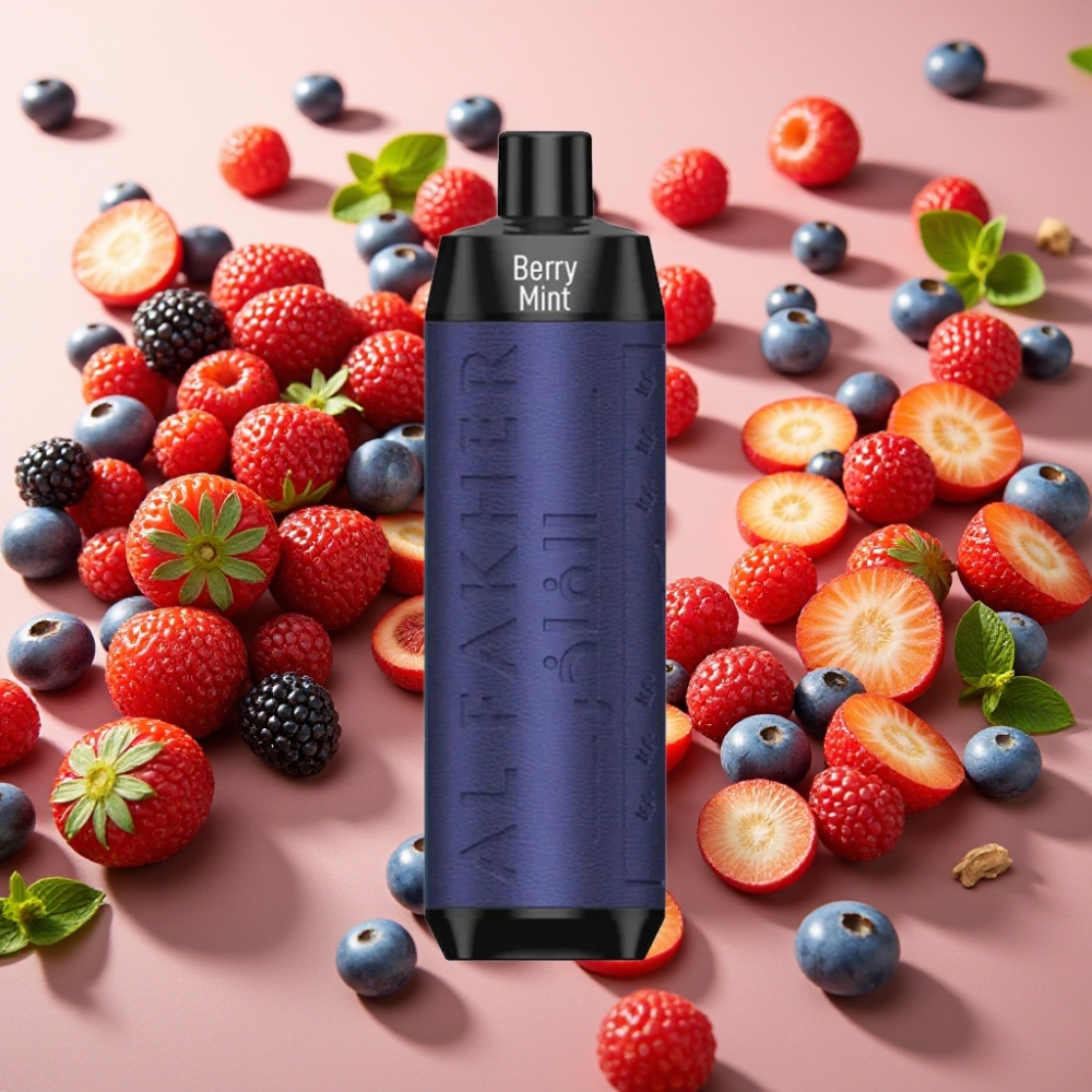 Al Fakher Crown Bar 8000 Crystal Disposable Vape Menthe Baies – 8000 bouffées, 18ml, 5mg