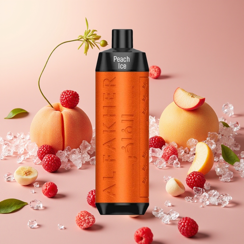 Al Fakher Crown Bar 8000 Crystal Disposable Vape Pêche Glacée - 18ml, 5mg, 0.6ohm