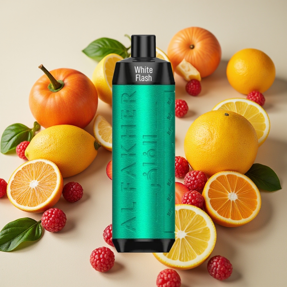 Al Fakher Crown Bar 8000 Crystal Puffs 18ml 5mg 0.6ohm Éclair Blanc