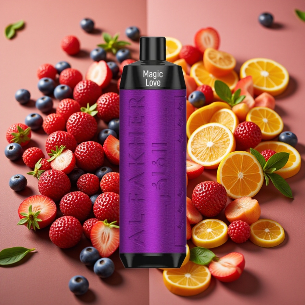 Al Fakher Crown Bar 8000 Crystal Vape Disposable 18ml 5mg 600mAh Type-C Magic Love