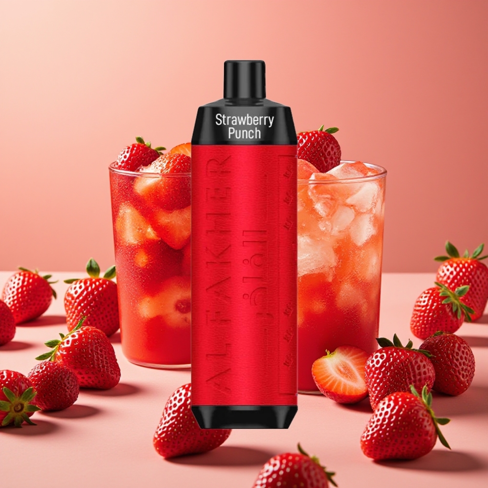 Al Fakher Crown Bar 8000 Crystal Vape Jetable 18ml 5mg 600mAh - Fraise Punch