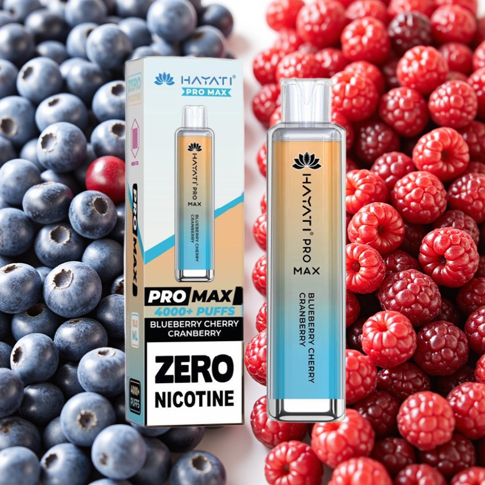 Hayati Pro Max 4000 Puffs Bluet Cerise Cranberry 2% 5% 1400mAh Rechargeable