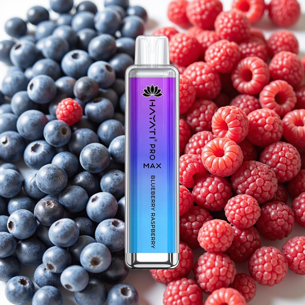 Hayati Pro Max 4000 Puffs Disposable Vape Myrtille Framboise 2% 5% 1400mAh LED