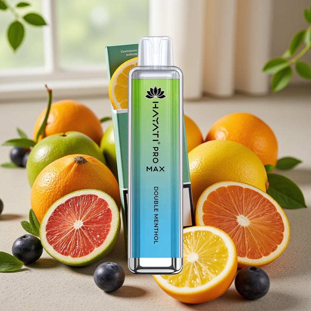 Hayati Pro Max 4000 Puffs Double Menthol 2% 5% 1400mAh Rechargeable