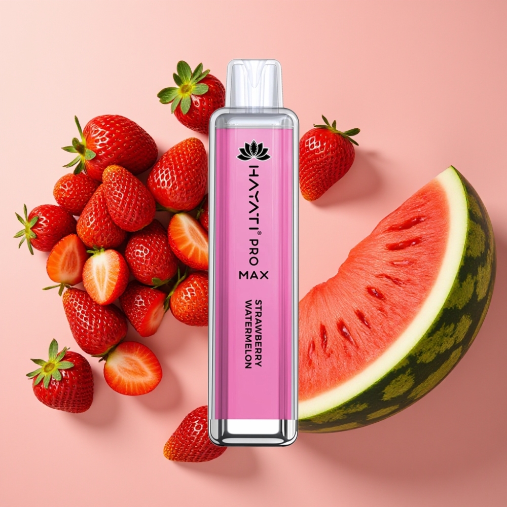 Hayati Pro Max 4000 Puffs Fraise Pastèque, 2ml/10ml, 1400mAh, Rechargeable