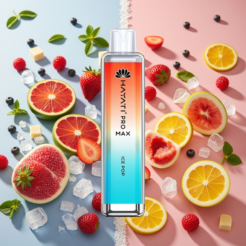 Hayati Pro Max 4000 Puffs Glace Pop Rechargeable 1400mAh 2ml/10ml TPD