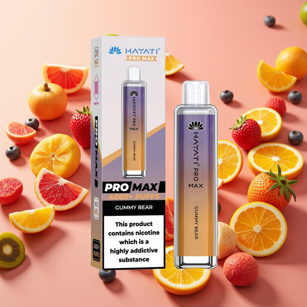Hayati Pro Max 4000 Puffs Ours Gélifié Rechargeable 1400mAh 2ml